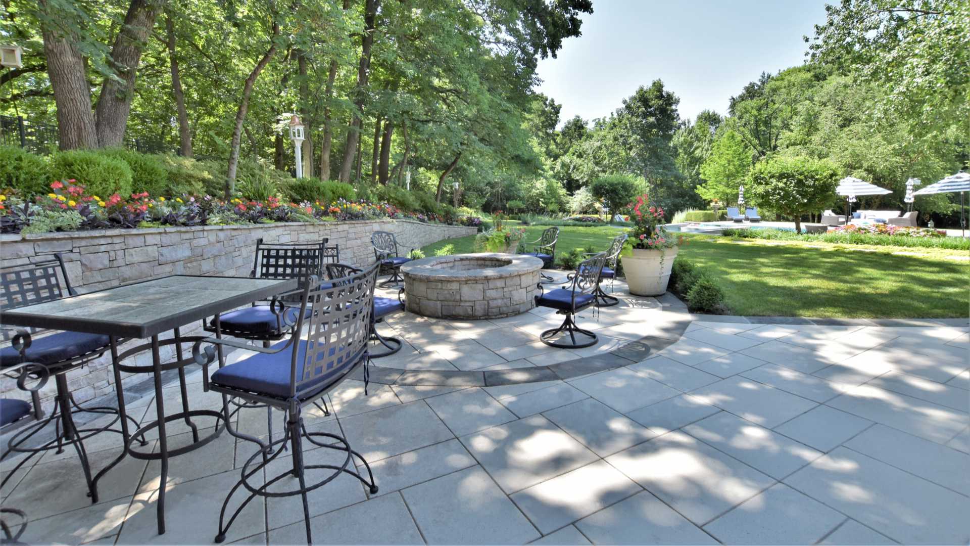 Beautiful new fire pit in Overland Park, KS.