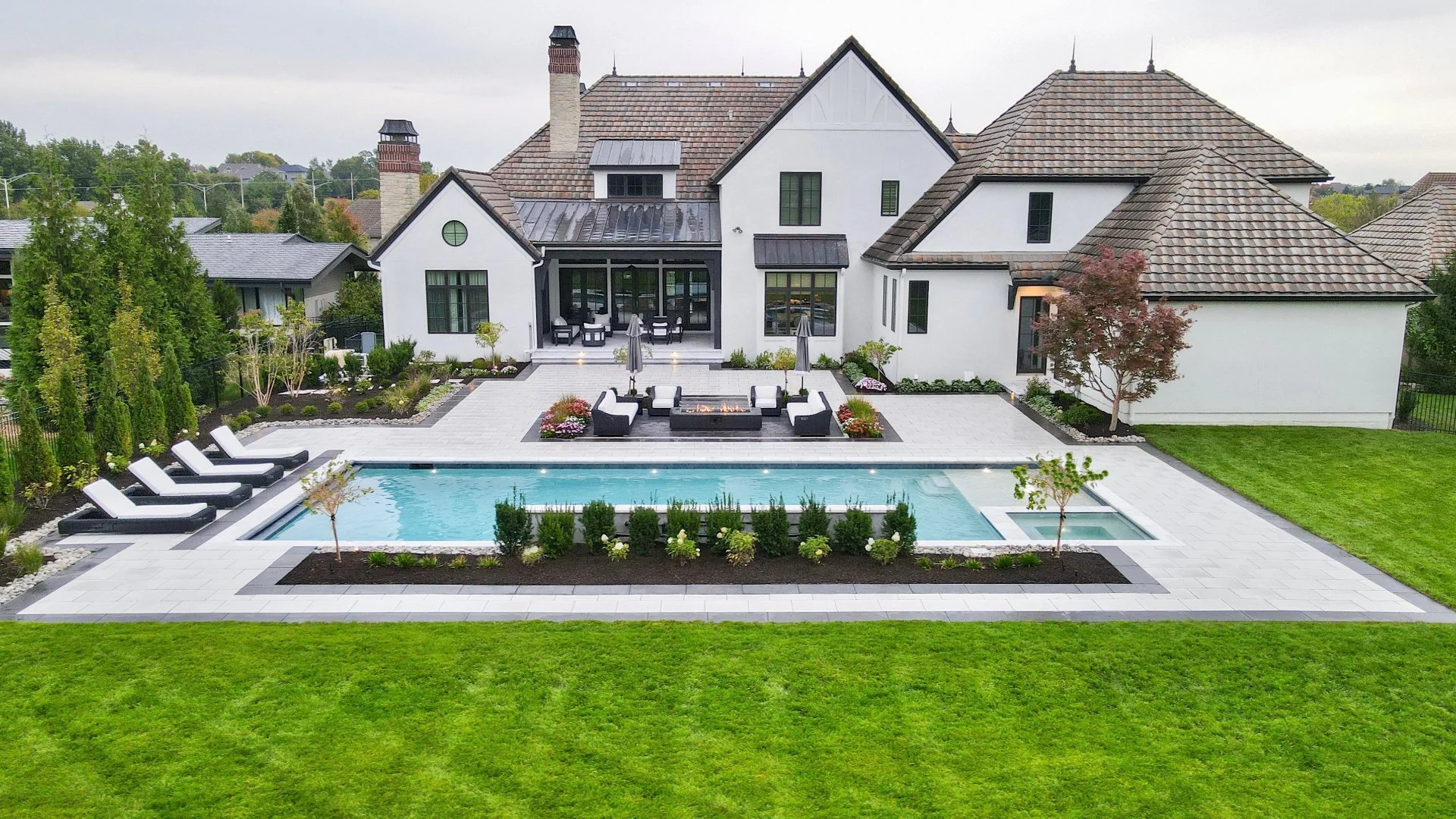 Pool, Patio, Fire Pit & Landscaping Project in Fairway, KS