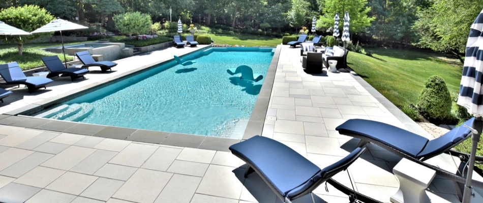 Stunning luxury pool with new deck and everything in Overland Park, KS.